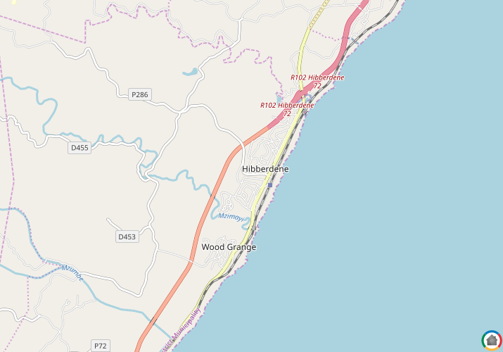 Map location of Hibberdene